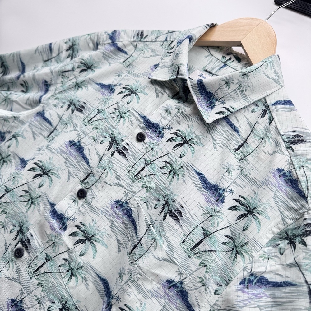 Tommy Bahama Mens IslandZone Bahama Coast Palm Tree Long Sleeve Shirt Size Small